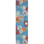 Waverly Sun N' Shade SND27 Runner Rug, Bluebell, 2'3" x 8'