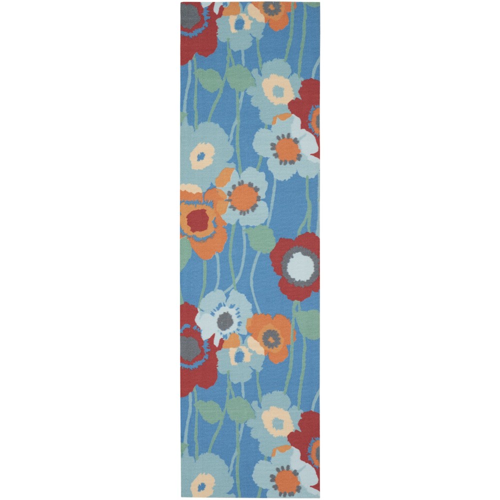 Waverly Sun N' Shade SND27 Runner Rug, Bluebell, 2'3" x 8' Waverly Sun N' Shade SND27 Runner Rug, Bluebell, 2'3" x 8'