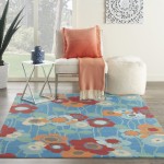 Waverly Sun N' Shade SND27 Area Rug, Bluebell, 4'3" x 6'3"