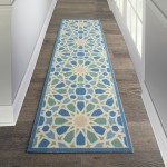 Waverly Sun N' Shade SND29 Runner Rug, Porcelain, 2'3" x 8'