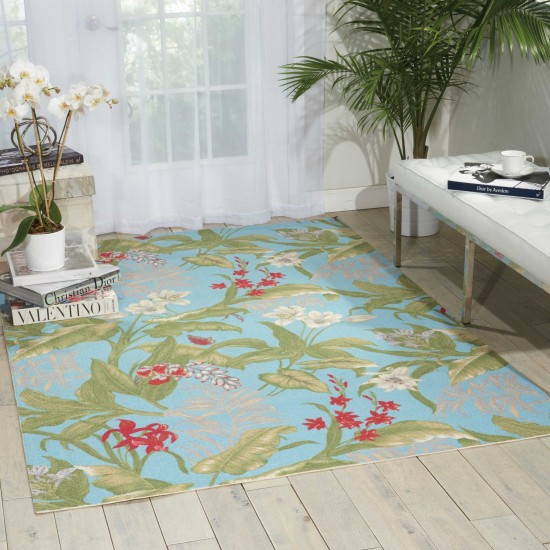 Waverly Sun N' Shade SND46 Area Rug, Aqua, 10' x 13'