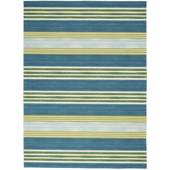 Waverly Sun N' Shade SND71 Area Rug, Green/Teal, 5'3" x 7'5"