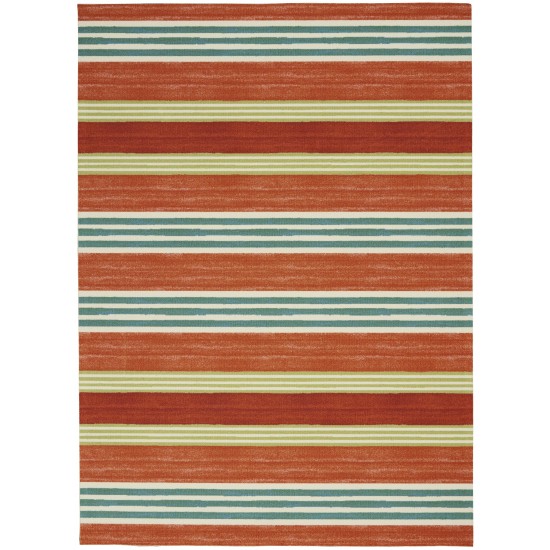 Waverly Sun N' Shade SND71 Area Rug, Orange, 5'3" x 7'5"