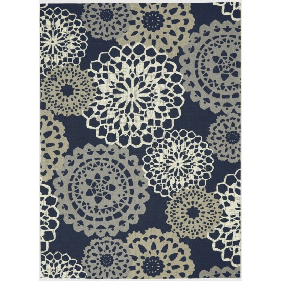 Waverly Sun N' Shade SND72 Area Rug, Black, 5'3" x 7'5"