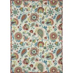 Waverly Sun N' Shade SND73 Indoor/Outdoor Area Rug, Ivory, 10' x 13'