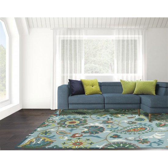 Waverly Sun N' Shade SND73 Area Rug, Light Blue, 5'3" x 7'5"