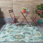 Waverly Sun N' Shade SND73 Area Rug, Light Blue, 5'3" x 7'5"