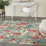 Waverly Sun N' Shade SND75 Area Rug, Multicolor, 5'3" x Square