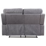 ACME Livino Loveseat (Motion), Gray Fabric