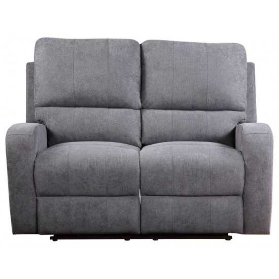 ACME Livino Loveseat (Motion), Gray Fabric