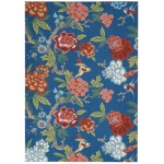 Waverly Sun N' Shade SND82 Area Rug, Blue/Multicolor, 4'3" x 6'3"