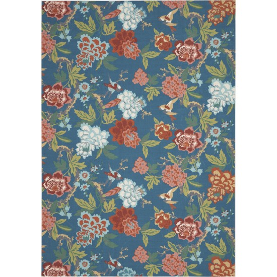 Waverly Sun N' Shade SND82 Area Rug, Blue/Multicolor, 7'9" x 10'10"