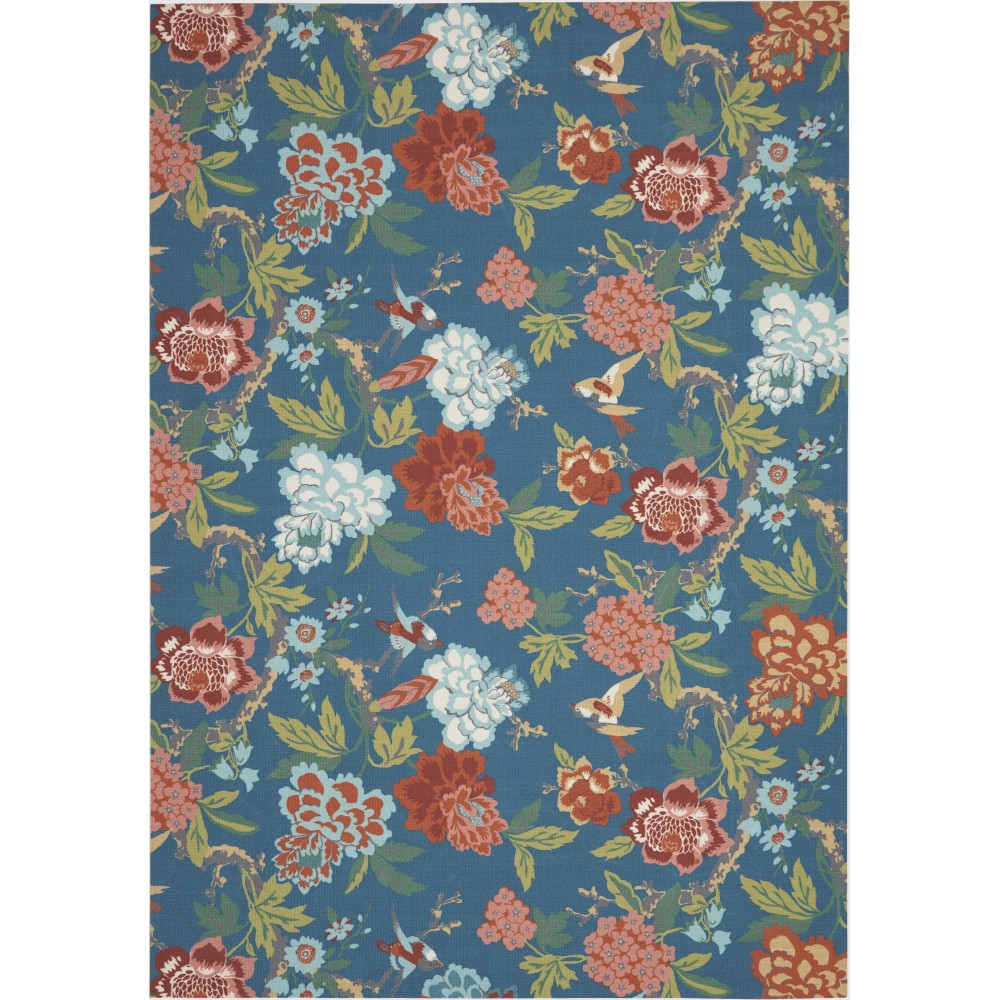 Waverly Sun N' Shade SND82 Area Rug, Blue/Multicolor, 7'9" x 10'10"