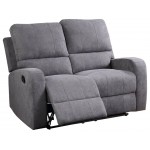 ACME Livino Loveseat (Motion), Gray Fabric