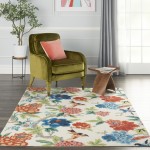 Waverly Sun N' Shade SND82 Area Rug, Ivory/Multicolor, 5'3" x 7'5"