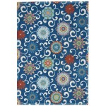 Waverly Sun N' Shade SND84 Area Rug, Blue/Multicolor, 4'3" x 6'3"