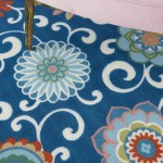 Waverly Sun N' Shade SND84 Area Rug, Blue/Multicolor, 4'3" x 6'3"