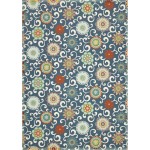 Waverly Sun N' Shade SND84 Area Rug, Blue/Multicolor, 7'9" x 10'10"