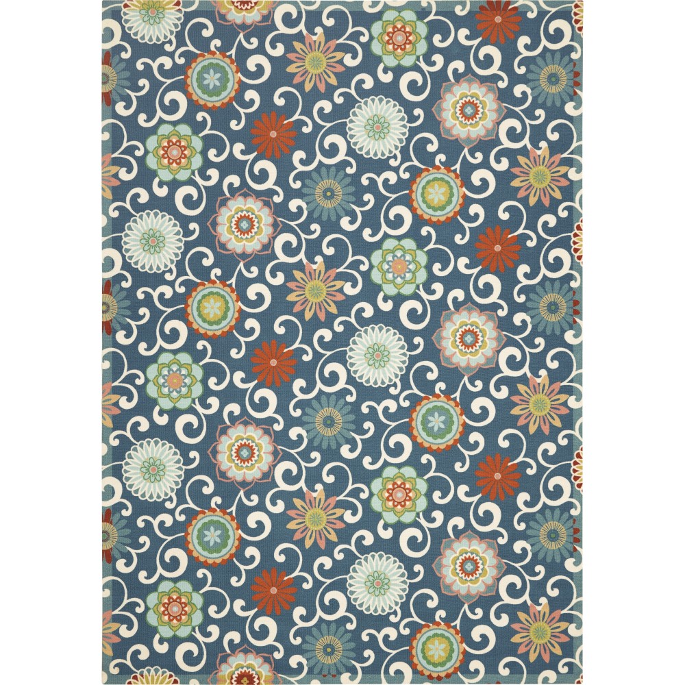 Waverly Sun N' Shade SND84 Area Rug, Blue/Multicolor, 7'9" x 10'10"