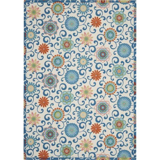 Waverly Sun N' Shade SND84 Area Rug, Ivory/Multicolor, 10' x 13'