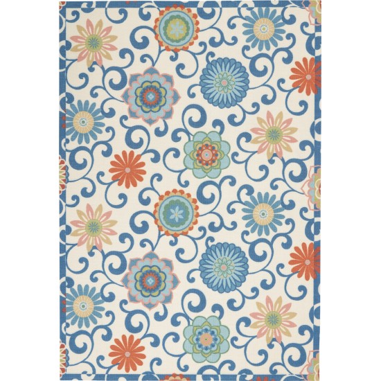 Waverly Sun N' Shade SND84 Area Rug, Ivory/Multicolor, 5'3" x 7'5"