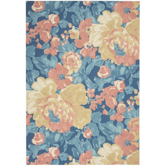 Waverly Sun N' Shade SND85 Area Rug, Blue, 5'3" x 7'5"