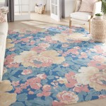 Waverly Sun N' Shade SND85 Area Rug, Blue, 7'9" x 10'10"