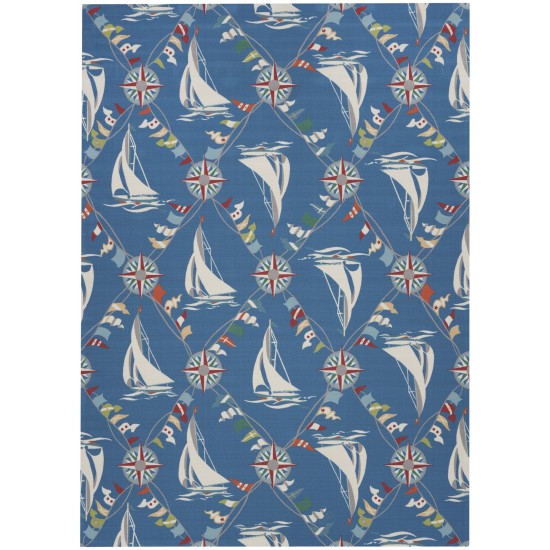 Waverly Sun N' Shade SND89 Area Rug, Navy, 10' x 13'