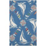 Waverly Sun N' Shade SND89 Area Rug, Navy, 2'3" x 3'9"