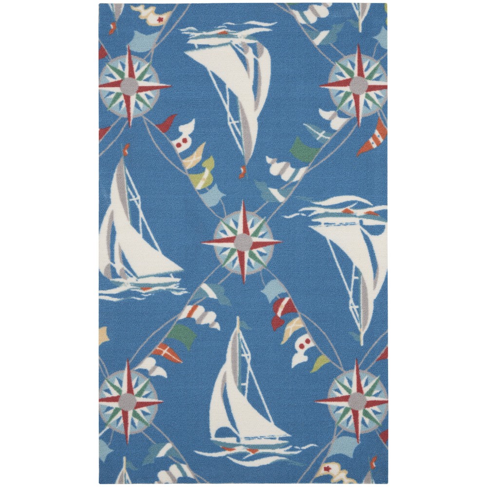 Waverly Sun N' Shade SND89 Area Rug, Navy, 2'3" x 3'9" Waverly Sun N' Shade SND89 Area Rug, Navy, 2'3" x 3'9"