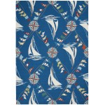 Waverly Sun N' Shade SND89 Area Rug, Navy, 4'3" x 6'3"