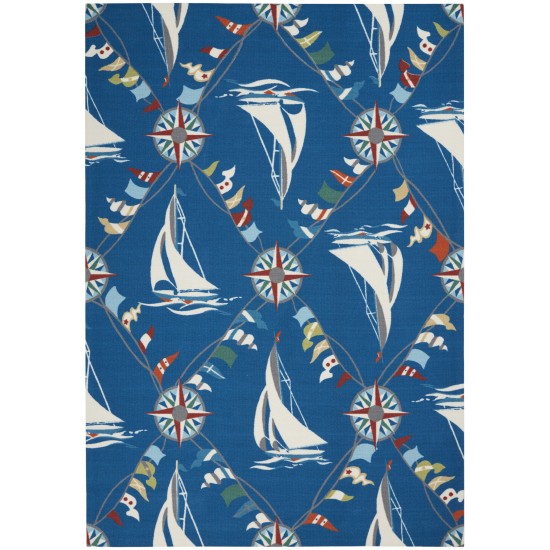 Waverly Sun N' Shade SND89 Area Rug, Navy, 4'3" x 6'3"