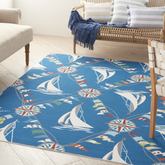 Waverly Sun N' Shade SND89 Area Rug, Navy, 4'3" x 6'3"