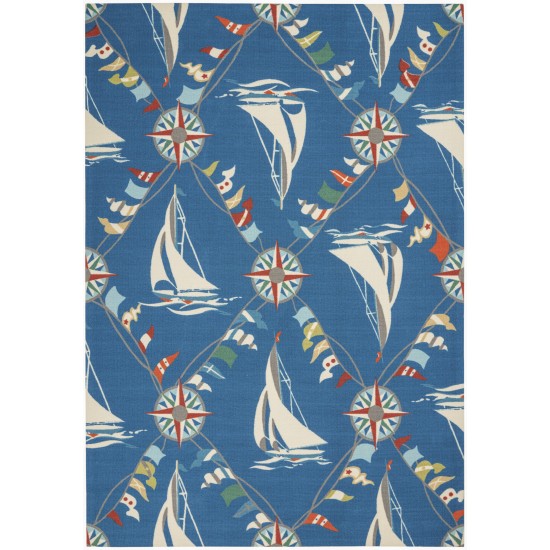 Waverly Sun N' Shade SND89 Area Rug, Navy, 5'3" x 7'5"