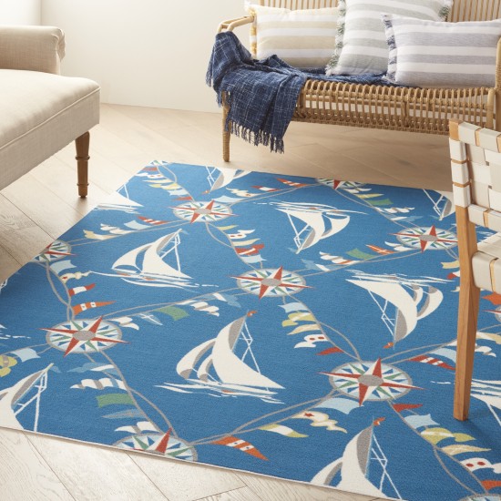 Waverly Sun N' Shade SND89 Area Rug, Navy, 5'3" x 7'5"