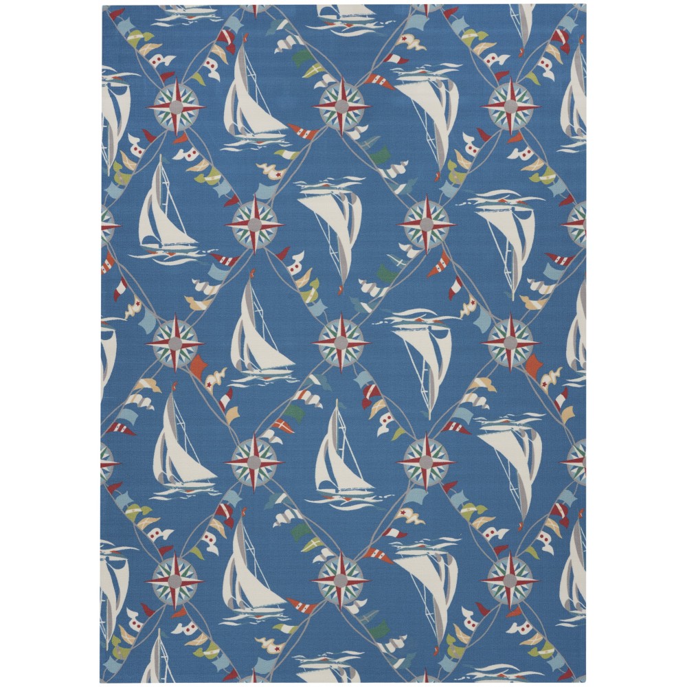 Waverly Sun N' Shade SND89 Area Rug, Navy, 6'6" x 9'6"