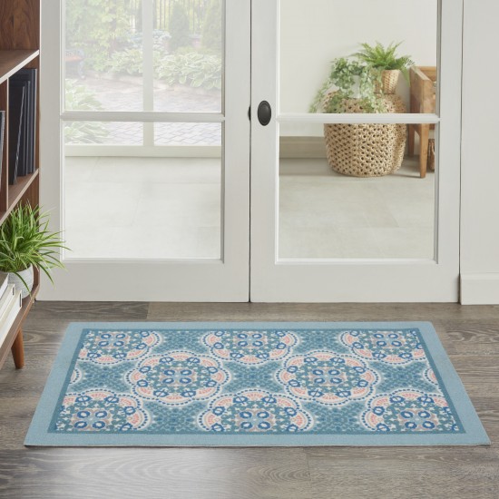 Waverly Sun N' Shade SND90 Area Rug, Blue, 2'3" x 3'9"