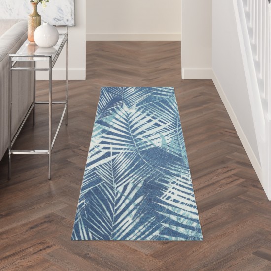 Waverly Sun N' Shade SND91 Runner Rug, Navy, 2'3" x 8'