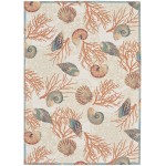 Waverly Sun N' Shade SND92 Area Rug, Ivory/Multicolor, 10' x 13'