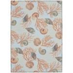 Waverly Sun N' Shade SND92 Area Rug, Light Blue, 10' x 13'