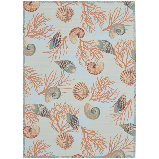 Waverly Sun N' Shade SND92 Area Rug, Light Blue, 7'9" x 10'10"