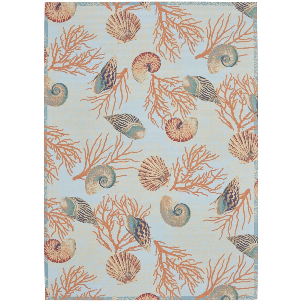 Waverly Sun N' Shade SND92 Area Rug, Light Blue, 7'9" x 10'10" Waverly Sun N' Shade SND92 Area Rug, Light Blue, 7'9" x 10'10"