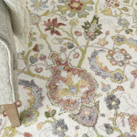 Nourison Soraya SOR03 Area Rug, Ivory/Multicolor, 9' x 12'