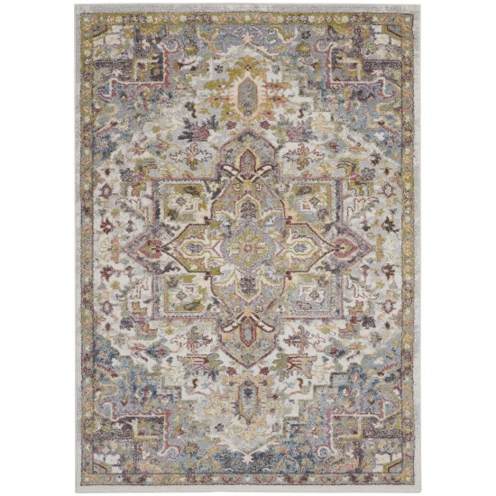 Nourison Soraya SOR04 Area Rug, Ivory/Multicolor, 3'11" x 5'11"