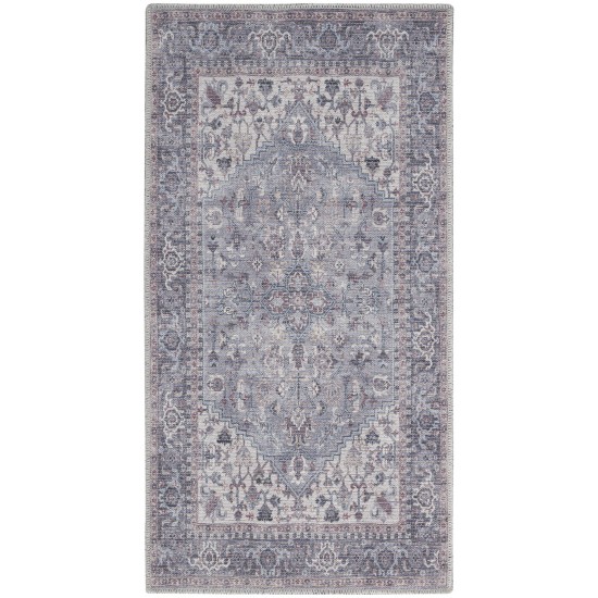 Nicole Curtis Series 1 SR101 Area Rug, Grey, 2' x 3'9"