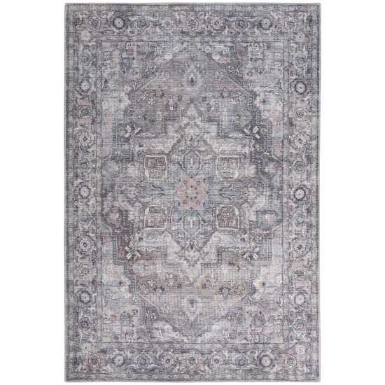 Nicole Curtis Series 1 SR101 Area Rug, Grey, 5'3" x 7'3"