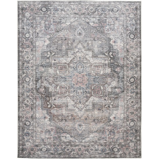 Nicole Curtis Series 1 SR101 Area Rug, Grey, 7'10" x 9'10"