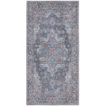 Nicole Curtis Series 1 SR101 Area Rug, Light Blue/Multicolor, 2' x 3'9"