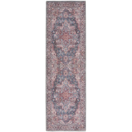 Nicole Curtis Series 1 SR101 Runner Rug, Multicolor, 2' x 6'