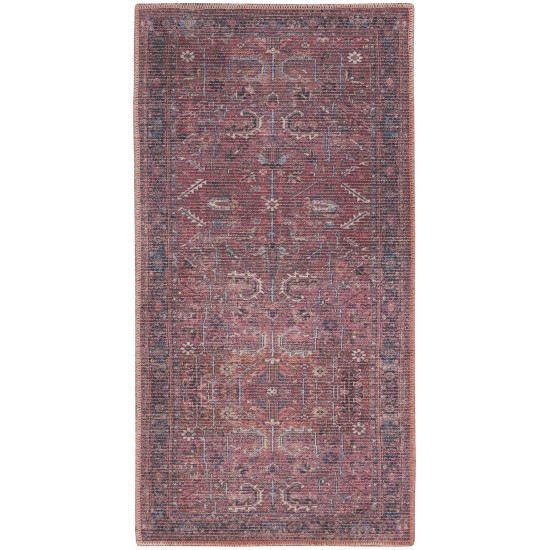 Nicole Curtis Series 1 SR102 Area Rug, Brick, 2' x 3'9"